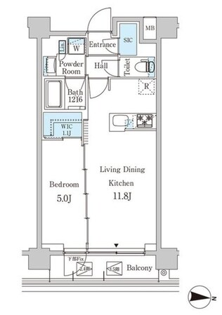 ジオエント中野弥生町の物件間取画像